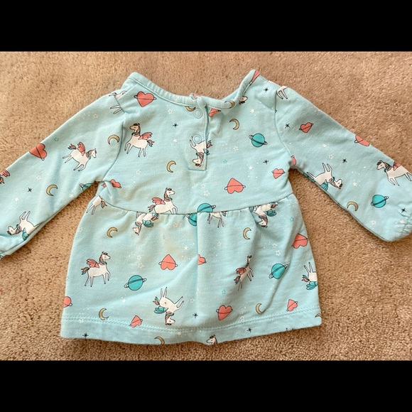 Carter’s 3m Blue Pegasus Girls’ Dress - Picture 1 of 3